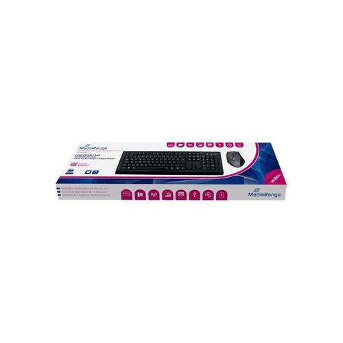 MediaRange MROS104 - Tastatur & Maus Set - Schwarz