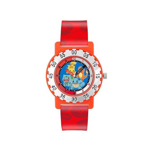 Peers Hardy - Pokemon Red Strap Character Dial Time Teacher - Uhr