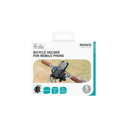 Deltaco ARM-B100 - bike holder for mobile phone - detachable holds up to 300g