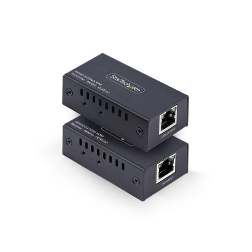 StarTech.com HDMI Extender Over CAT5e/6 Kit 4K 60Hz Up to 200ft (60m) - video/audio extender - HDMI