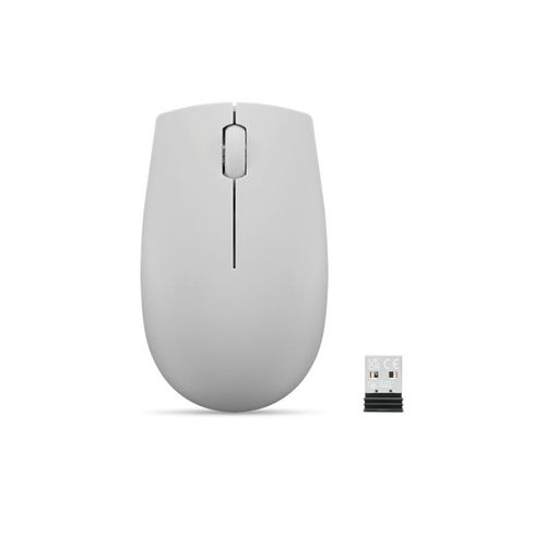 Lenovo 300 Wireless Compact - Maus (Grau)