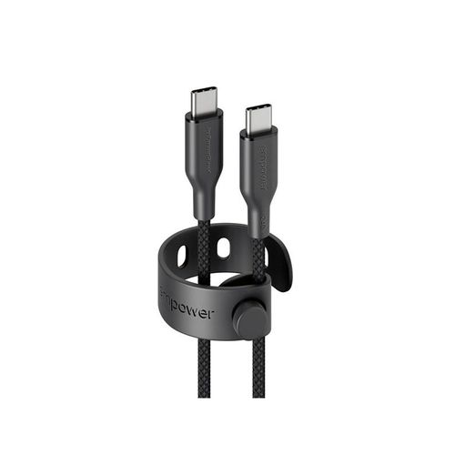 empower by PanzerGlass Racing 240W USB-C to USB-C Cable | USB 2.0 | 1.2M | Space Black
