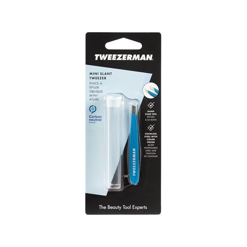 Tweezerman Mini Slant Tweezer - Bahama Blue