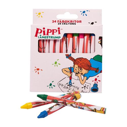 Euromic 24 crayons packed in box with eurohole 12.5 x 10 x 1.6 cm