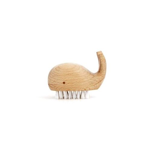 Kikkerland - Wooden Whale Nail Brush