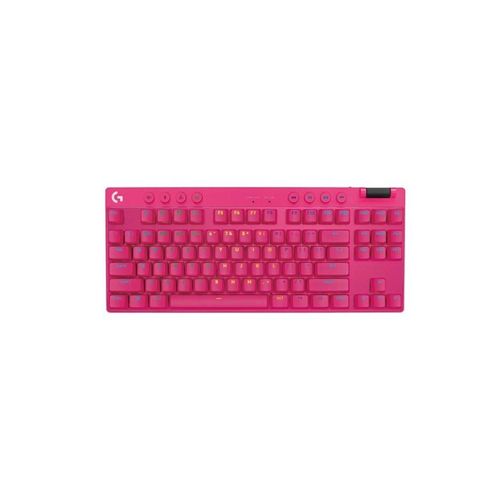 Logitech G PRO X TKL - Logitech GX Brown (Tactile) - Tactile - Gaming Tastaturen - ohne Numpad - Englisch (US) - Pink