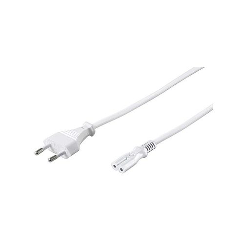Pro Stromkabel C7 (2 pins) - Weiß - 3 m - Gerade
