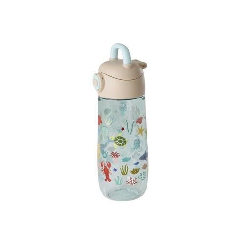 Rice - Plastic Kids Drinking Bottle - Blue Ocean print - 500 mL