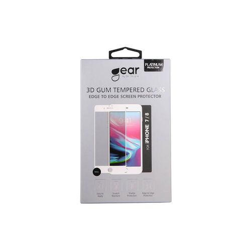 GEAR Screen Protector 3D White iPhone 7 / 8