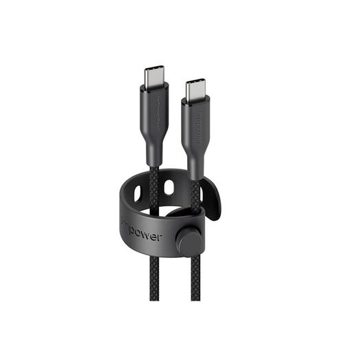 empower by PanzerGlass Racing 60W USB-C to USB-C Cable | USB 2.0 | 1.2M | Space Black