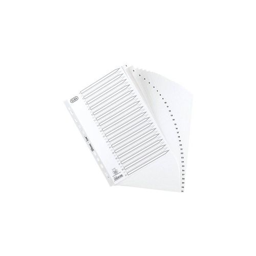 Oxford ELBA StrongLine - divider - 31 parts - for A4 - tabbed - white