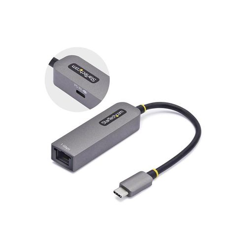 StarTech.com USB-C to Ethernet Adapter NIC 1Gbps - network adapter - USB-C 3.2 Gen 1 - Gigabit Ethernet + USB-C 3.2 Gen 1