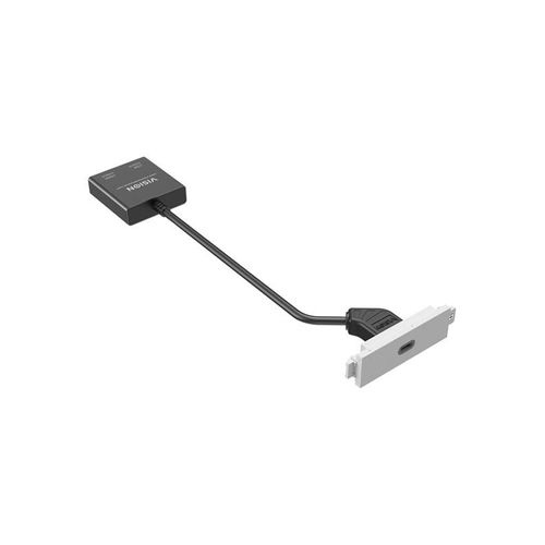 Vision TechConnect 3 modular facility plate kit with snap-ins and cables