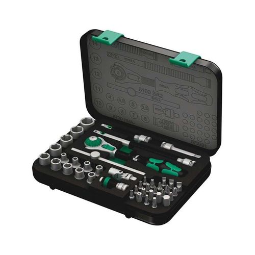 Wera 8100 SA 2 Zyklop Speed-Knarrensatz, 1/4"-Antrieb, metrisch, 42-teilig