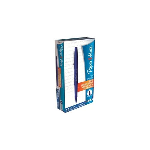 Paper Mate Nylon - fibre-tip pen - blue (pack of 12)