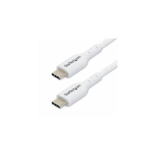 StarTech.com 3.3ft (1m) USB-C Charging Cable Charge & Sync 60W (3A) PD USB 2.0 Laptop Charger Cable - White USB C Charging Cord - USB-C cable - 24 pin USB-C to 24 pin USB-C - 1 m