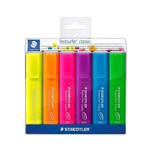 Staedtler Highlighter Textsurf.cl.6pcs.walletm