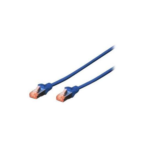 DIGITUS Patch Cable - patch cable - 3 m - blue RAL 5017 - 3 meter