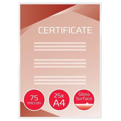 GBC Lamineringslomme A4 75mic pk/25