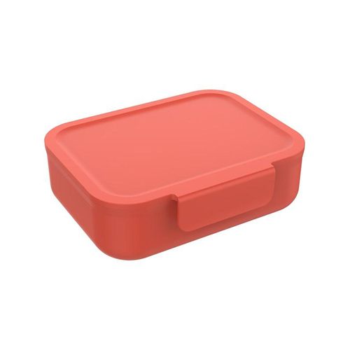 Euromic LUNCH BUDDIES Red lunch box w/clip lock & divide
