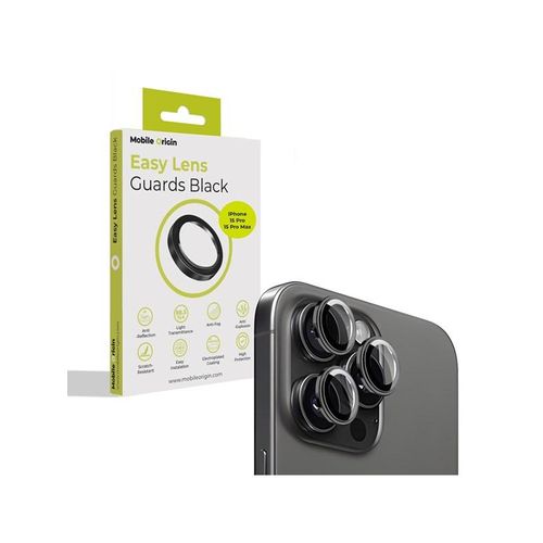 Mobile Origin Easy Lens guards black - iPhone 15