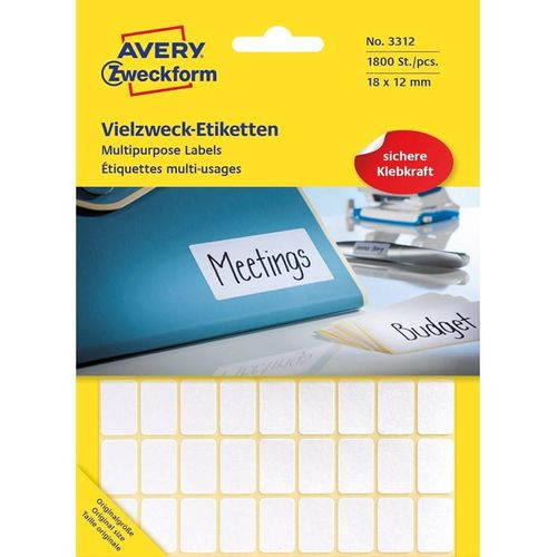 Avery Labels for handwriting permanent white