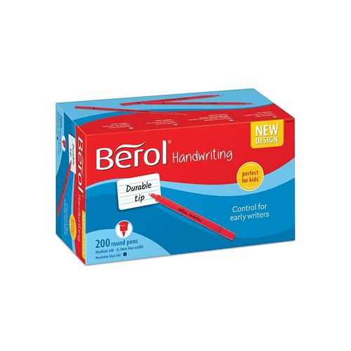 Berol Schreibstifte, 0,7mm, runde Form, 200er Pack, Blau