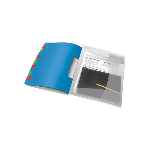 Esselte Vivida - classification folder - 12 parts - tabbed - white translucent