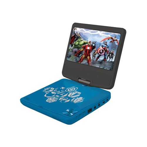 Lexibook Avengers Portable DVD Player with Screen USB Port and Headphones