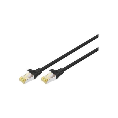 DIGITUS patch cable - 5 m - black - Schwarz - 5 meter