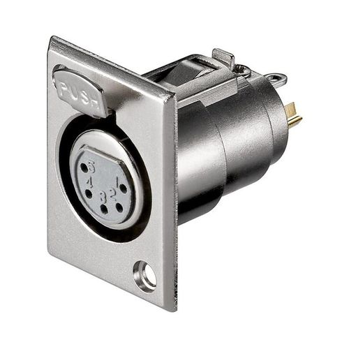 Pro Microphone chassis femal socket 5 Pin