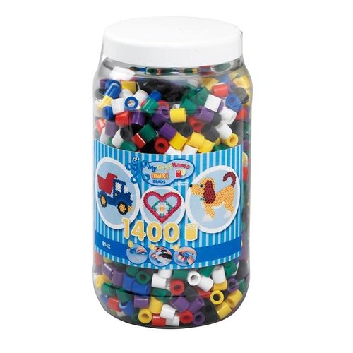 Hama Beads - Maxi - Beads in bucket - 1400 pcs