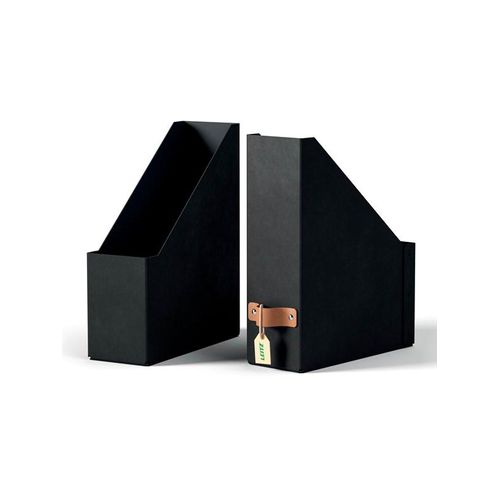 Leitz Puro Stehsammler, 100% Recyclingkarton, 2er-Pack, Schwarz