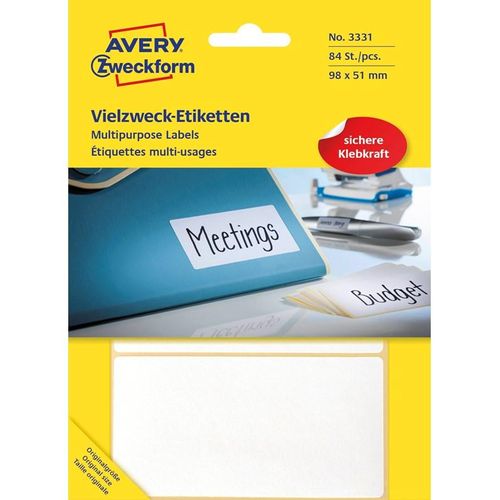 Avery Labels for handwriting permanent white