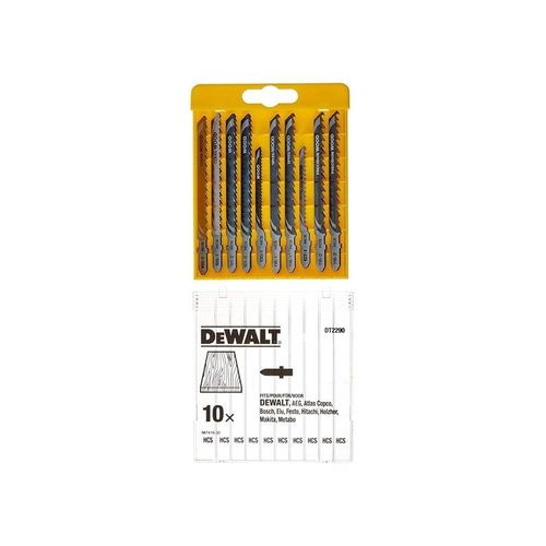 Dewalt Jigsaw Blade Set - XPC 10 Piece Set - Wood Cutting