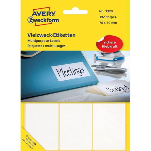 Avery Labels for handwriting permanent white