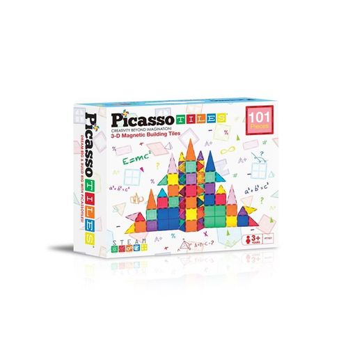 PicassoTiles Magnetische Bausteine Set 101 Teile