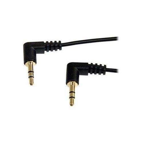 StarTech.com Slim 3.5mm Right Angle Stereo Audio Kabel - Audiokabel - digitalt Audio