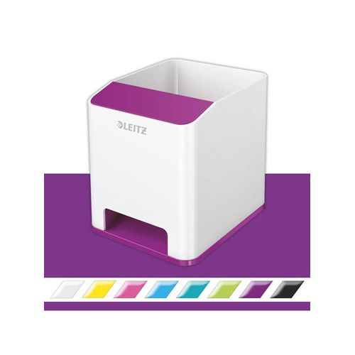 Leitz WOW Sound Stifteköcher Duo Colour Violett