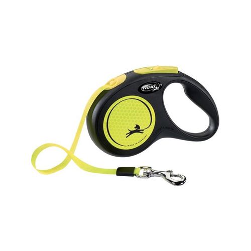 Flexi New Neon Tape Leash Yellow 15kg 5M
