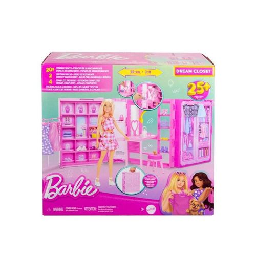 Barbie Dream Closet Toy Playset With Clothes & Accessories