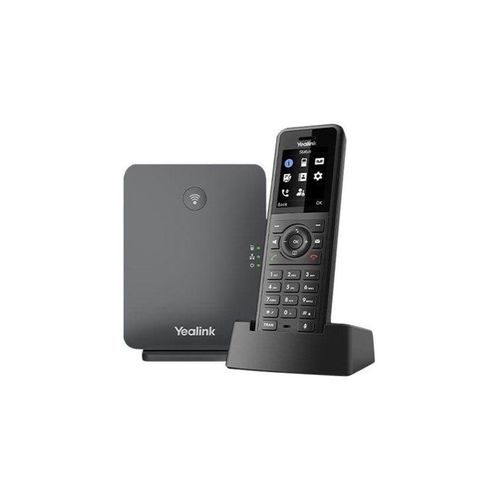 Yealink W77P - cordless VoIP phone with caller ID - 3-way call capability