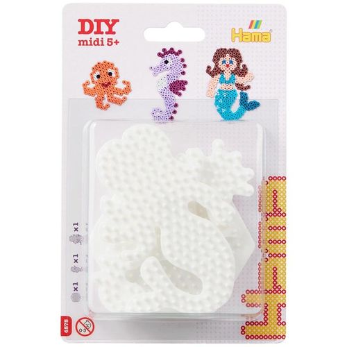 Hama Iron on bead plates - Mermaid Seahorse Hexagon