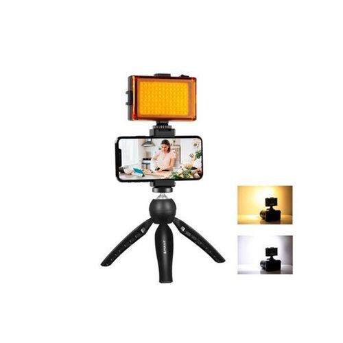 Puluz Live broadcast kit tripod mount + LED lamp + phone clamp