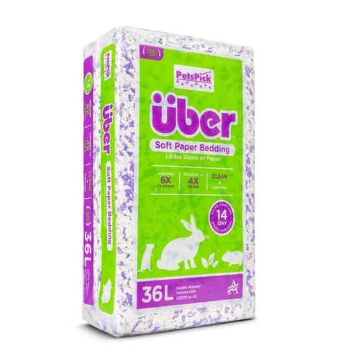 Über Papirstrøelse 36 L Lilla/Hvid m/Lavendel duft