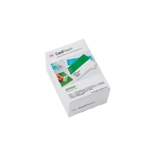 GBC Card Laminating Pouch - 100-pack - clear - glossy - 65 x 95 mm - lamination pouches