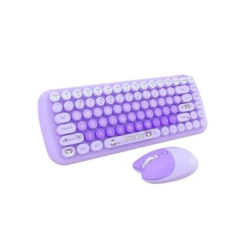 Mofii Wireless - Tastatur & Maus Set - Englisch - Lila