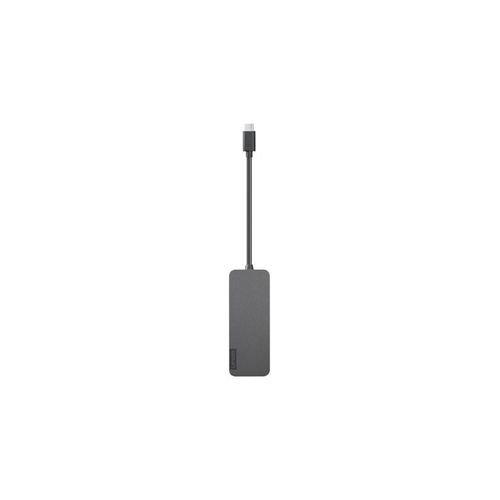 Lenovo USB-C to 4 Port USB-A Hub - hub - 4 ports USB-Hubs - 4 - Grau