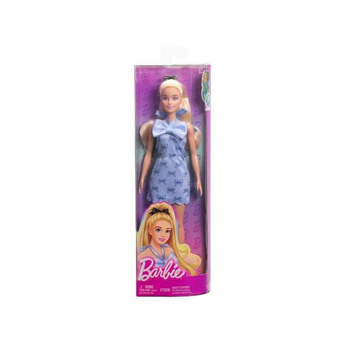 Barbie Fashionistas #237, Blond, blaues Halter-Kleid mit Accessoire