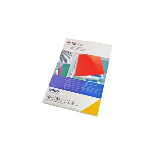 GBC HiGloss Deckblatt A4 250 g/m² Rot